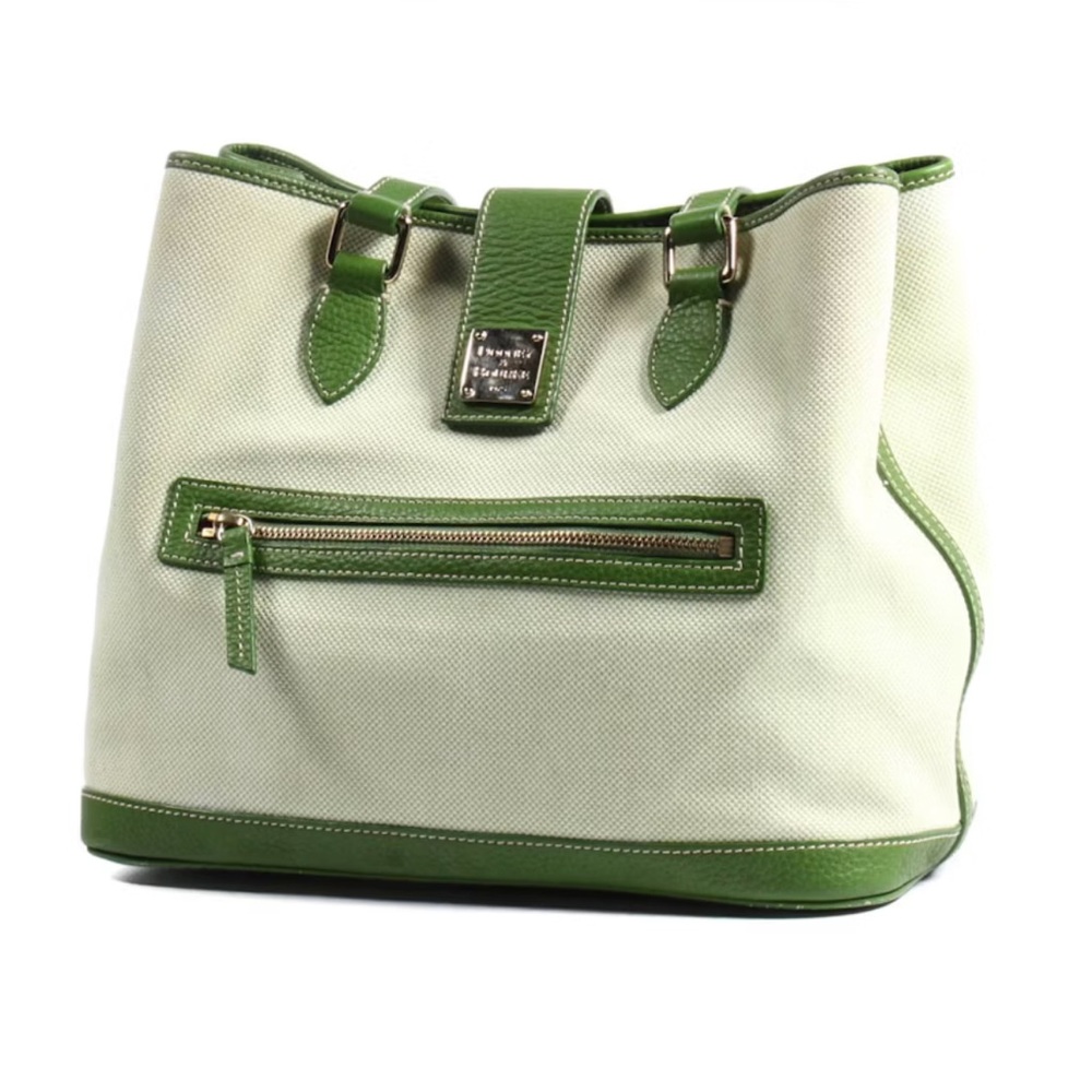 Dooney & Bourke 1975 LN26C Green Handbag Tote Purse - Picture 4 of 9
